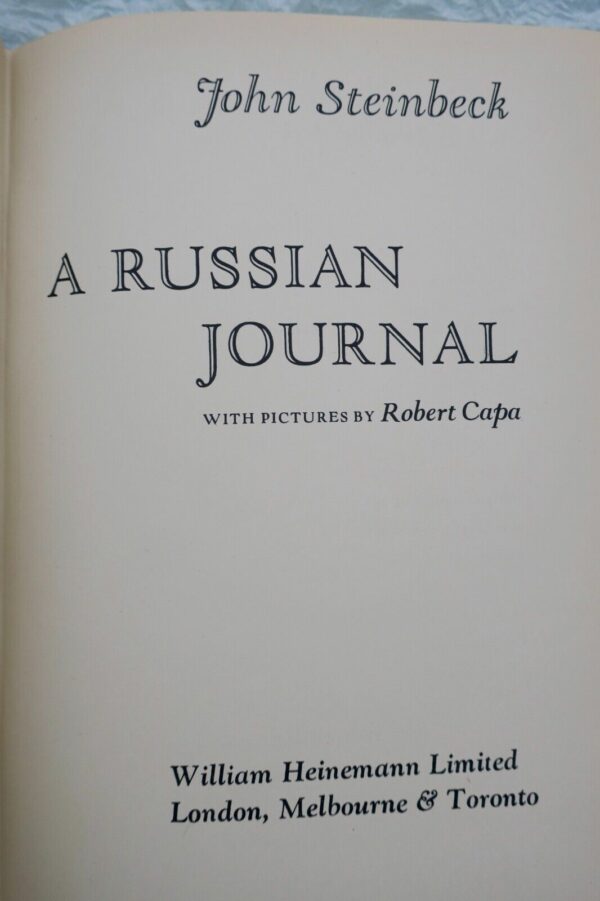 JOHN STEINBECK 1949 A Russian Journal photos CAPA – Image 10