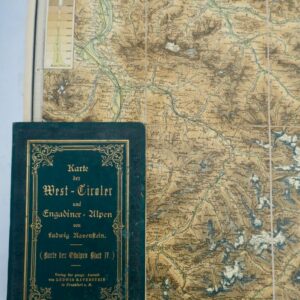 Karte der west-Tiroler und Engadiner-Alpen 75 x 51 cm 1/250000