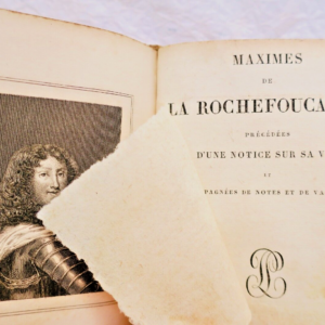 LA BRUYERE. LA ROCHEFOUCAULD. VAUVENARGUES 1826