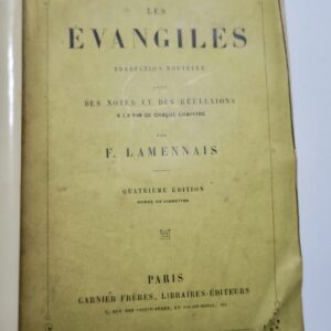 LAMENNAIS Les Evangiles, traduction nouvelle
