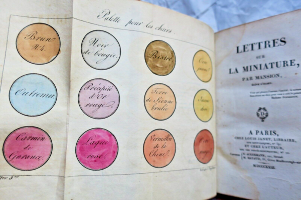 Lettres sur la miniature 1822