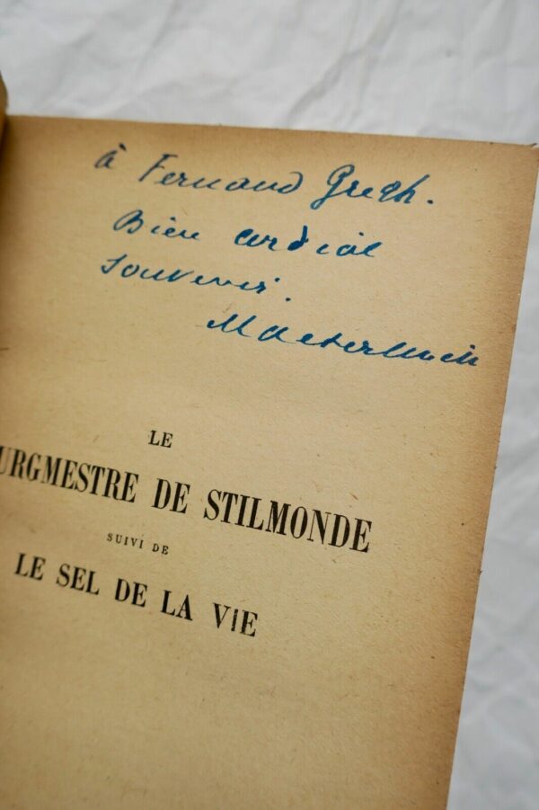 MAETERLINCK Maurice LE BOURGMESTRE DE STILMONDE + dédicace – Image 5