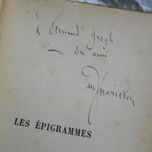 MARIETON PAUL LES EPIGRAMMES + ENVOI