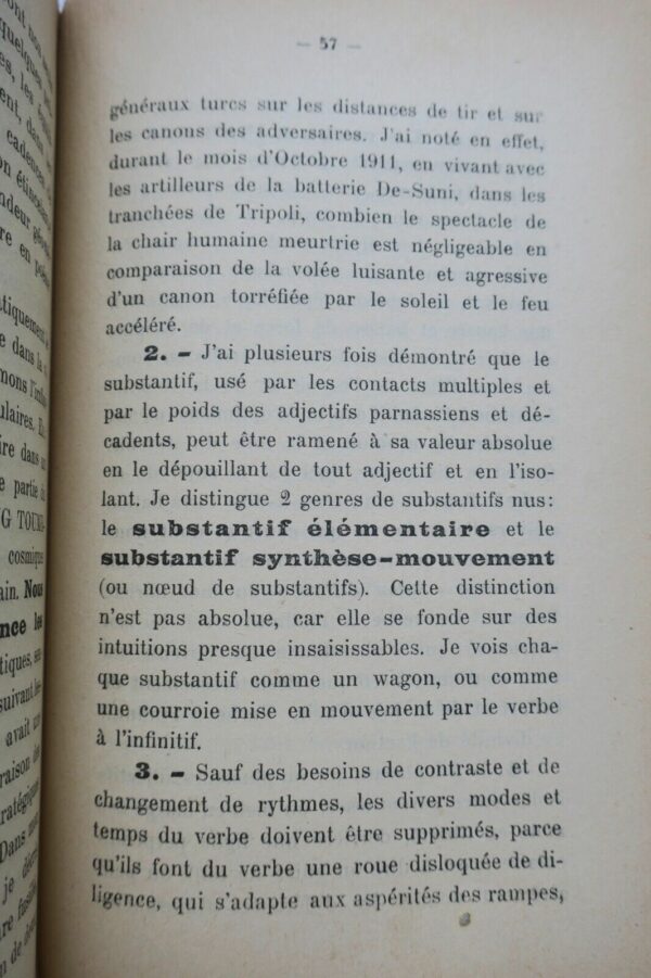 MARINETTI Les Mots en Liberté Futuristes 1919 – Image 5