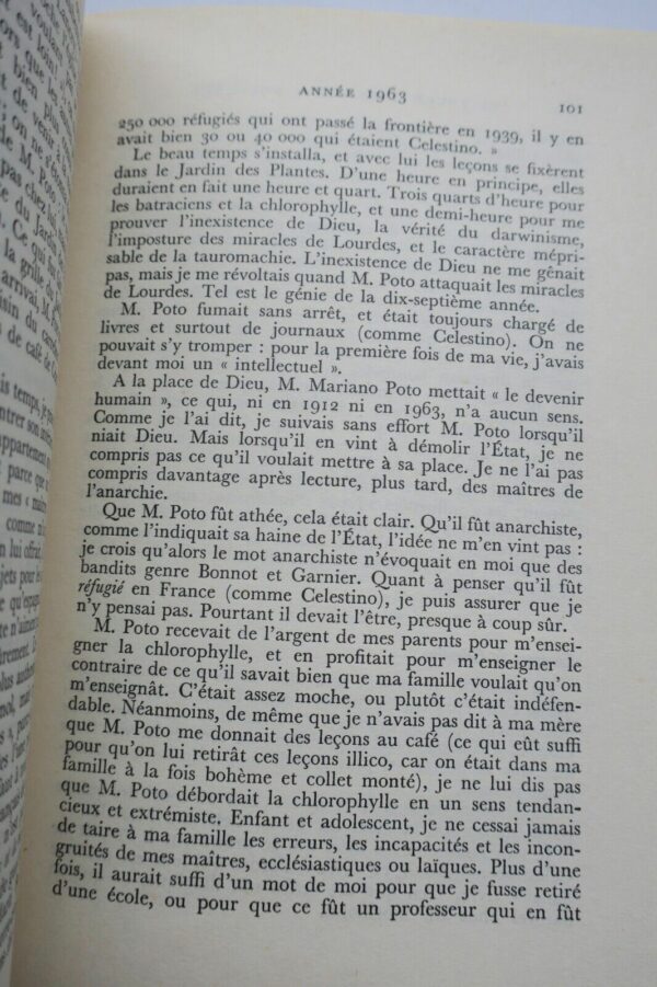 MONTHERLANT (Henry de) Va jouer avec cette poussière (Carnets 1958-1964) S.P. – Image 5