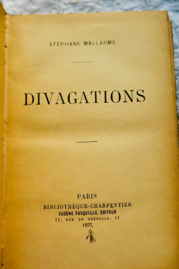 Mallarmé  Divagations 1897 EO – Image 4