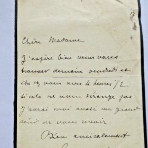 Maspero lettre autographe manuscrite