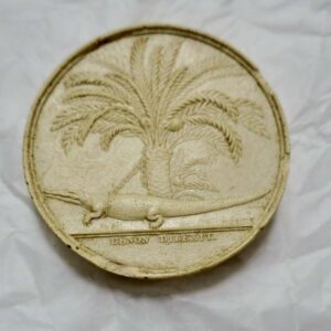 Médaille en plâtre  35 mm.