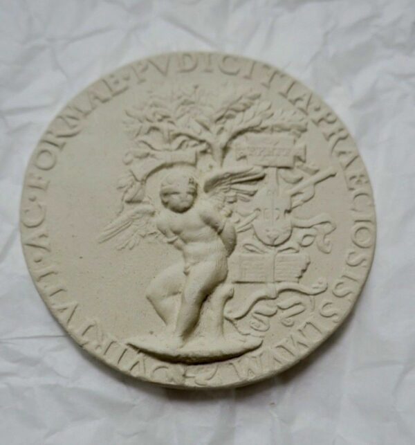 Médaille en plâtre 58  mm.