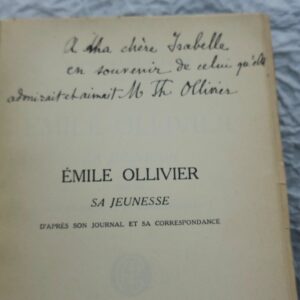 Ollivier, Émile sa jeunesse 1919