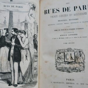 PARIS Les rues de Paris. Paris ancien et moderne  1844