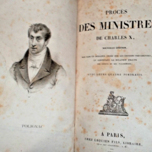 Procès des ministres de Charles X, 1831