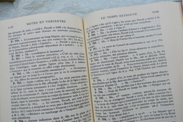 Proust, Marcel A la recherche du temps perdu PLEIADE 1954 – Image 10