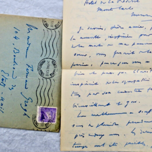 Renaldo HAHN (PROUST) lettre autographe manuscrite & signée