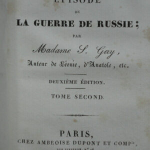 Russie Episode de la guerre en Russie S. Gay 1828