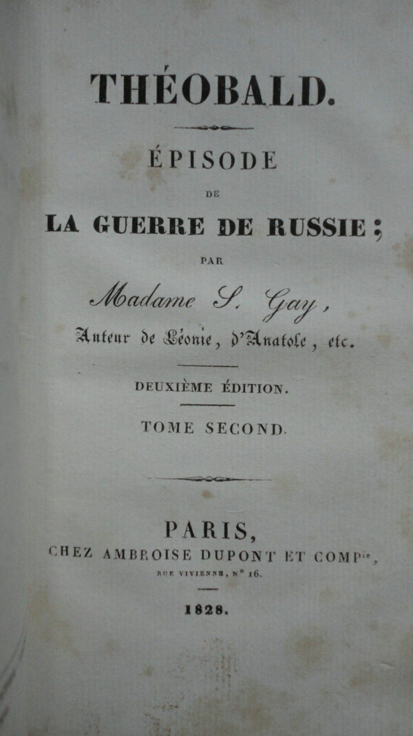 Russie Episode de la guerre en Russie S. Gay 1828