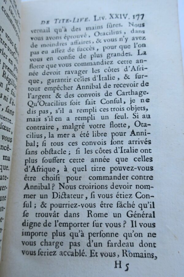 SALLUSTE - TITE-LIVE - MILLOT abbé Harangues choisies des historiens latins 1776 – Image 5