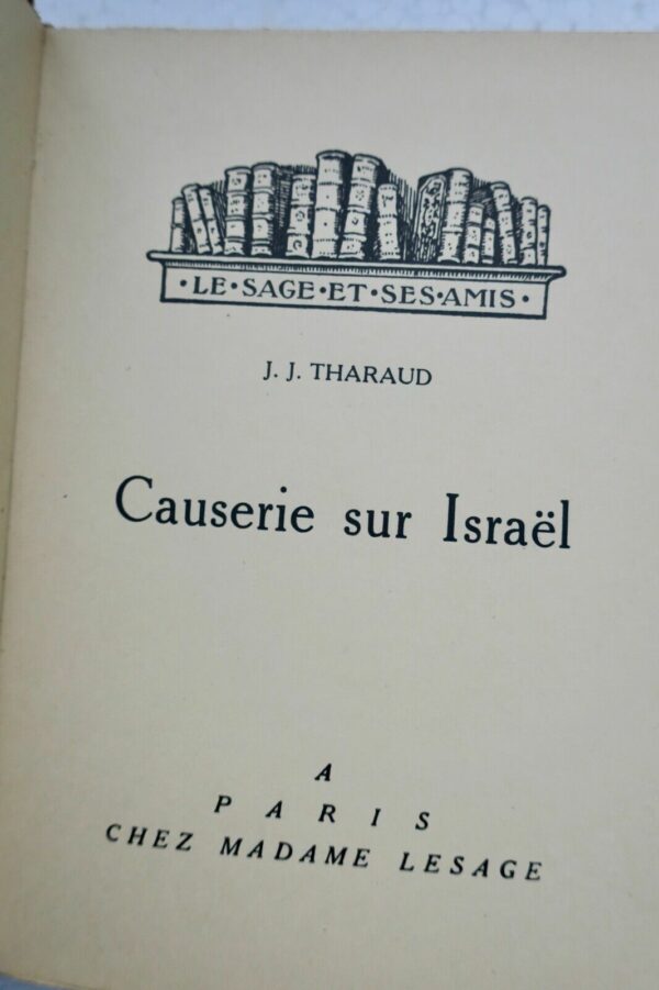 THARAUD Causerie sur Israël  ex. papier Madagascar – Image 3