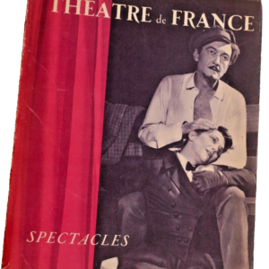 THEATRE DE FRANCE - SPECTACLES 1956