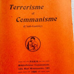 TROTSKY EO Terrorisme et communisme 1920
