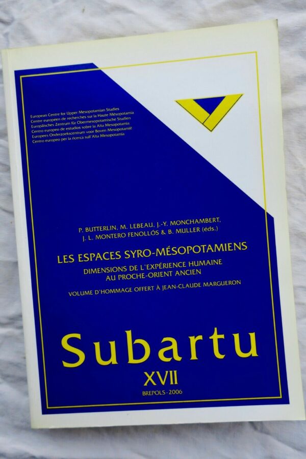 espaces syro-mesopotamiens. Dimensions de l'experience humaine au Proche-Orient