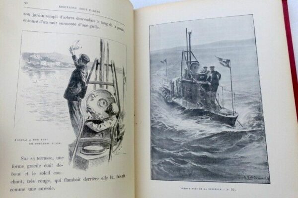 marine DANRIT Capitaine (Cdt Driant) Robinsons sous-marins. Illust-DUTRIAC – Image 9