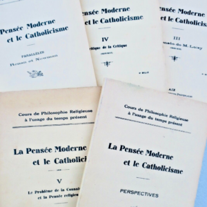 pensée moderne et le catholicisme cours de philosophie religieuse