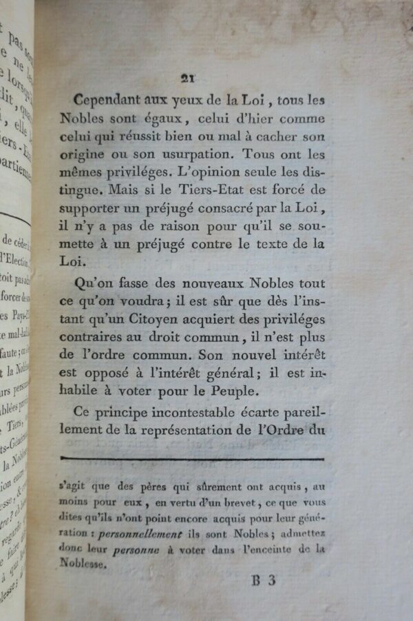 révolution SIEYES Qu'est-ce que le Tiers-Etat ? 1789 – Image 5