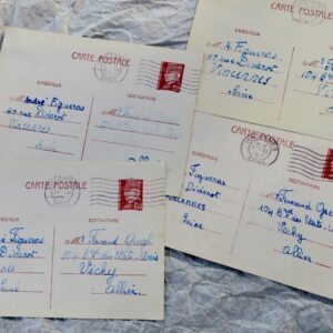 ANDRE FIGUERAS ensemble de cartes, lettres autographes manuscrites...