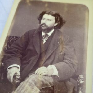 Alphonse Daudet photographie argentique 110 x 164 mm.