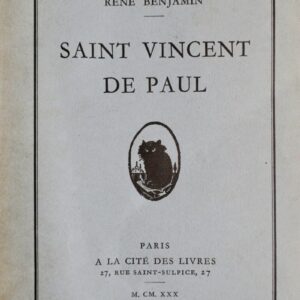 BENJAMIN RENE  SAINT VINCENT DE PAUL 1930