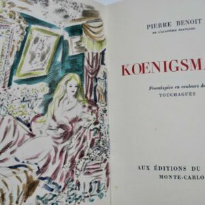 BENOIT Pierre  TOUCHAGUES koenigsmark