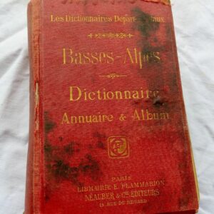 Basses-Alpes dictionnaires départementaux