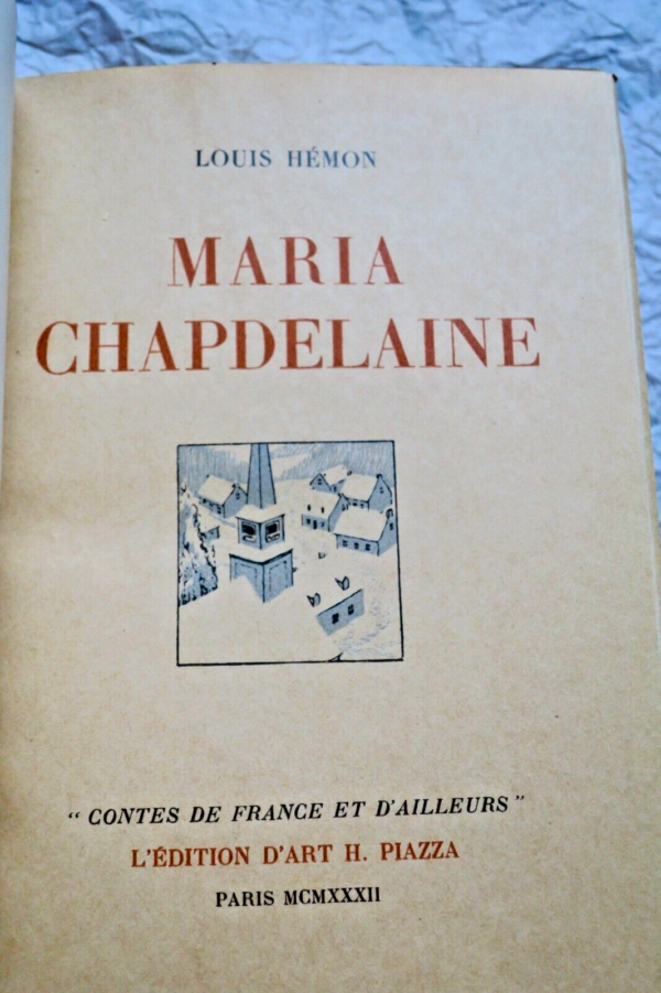 CANADA HÉMON Maria Chapdelaine Récit du Canada français  Illustrations Droit – Image 8