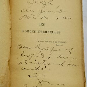 COMTESSE DE NOAILLES Les Forces éternelles + dédicace...