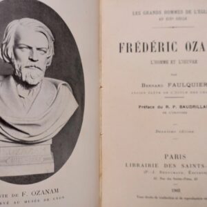 FREDERIC OZANAM - L'HOMME ET L'OEUVRE 1903