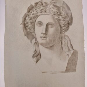 Fusain original 47,5 x 61  cm.