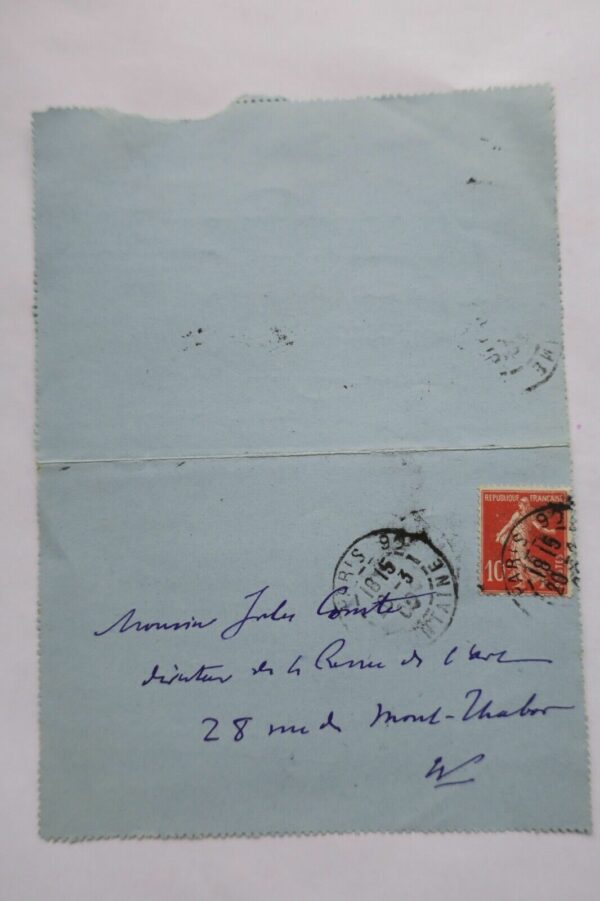 Hanotaux lettre autographe manuscrite – Image 3