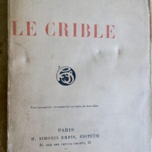Jean Pommerol le crible 1897
