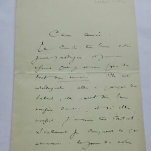 Ludovic Halévy belle lettre autographe manuscrite
