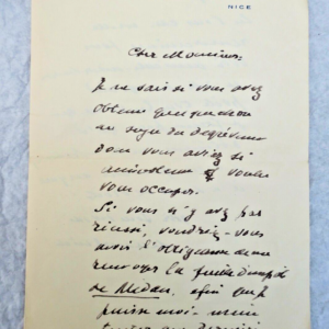 MAETERLINCK 3 lettres autographes manuscrites & signées