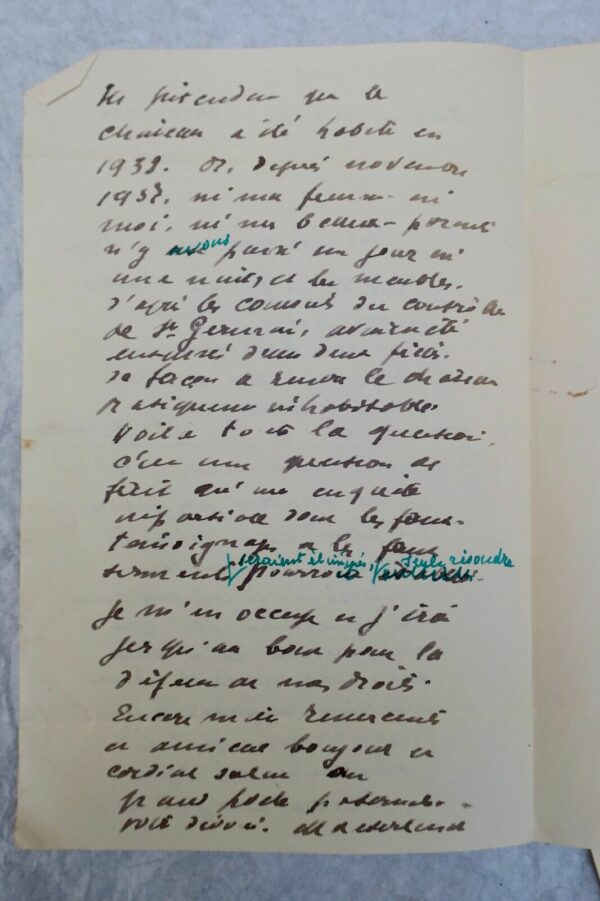 MAETERLINCK 3 lettres autographes manuscrites & signées – Image 7