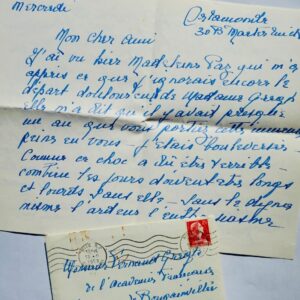 Maeterlinck Mme belle lettre autographe signée