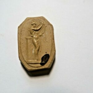Médaille en plâtre 26 x 17 mm
