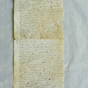Nîmes protestant terre 1588 parchemin oliveraie