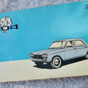 Notice d'emploi de la Peugeot 204 - conduite, entretien 1965