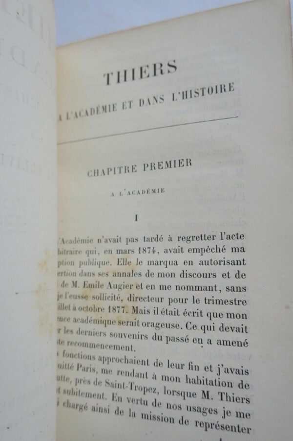 OLLIVIER Thiers à l'académie et dans l'histoire 1879 – Image 7