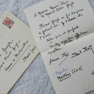 PAUL FORT lettre autographe manuscrite & signée