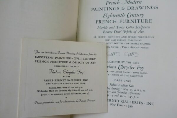 Parke-Bernet Galleries French Modern Paintings & Drawings 18eme 1959 – Image 12
