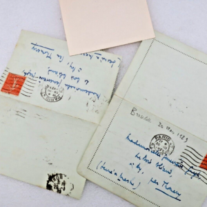 Pierre Brossolette  lettres autographes signées + carte